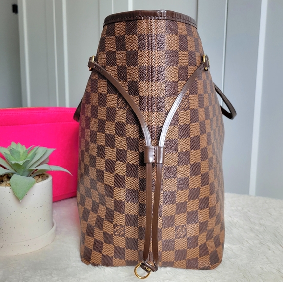 💕CLASSIC Tote Bag Louis Vuitton Neverfull GM Damier Ebene - Picture 12 of 16